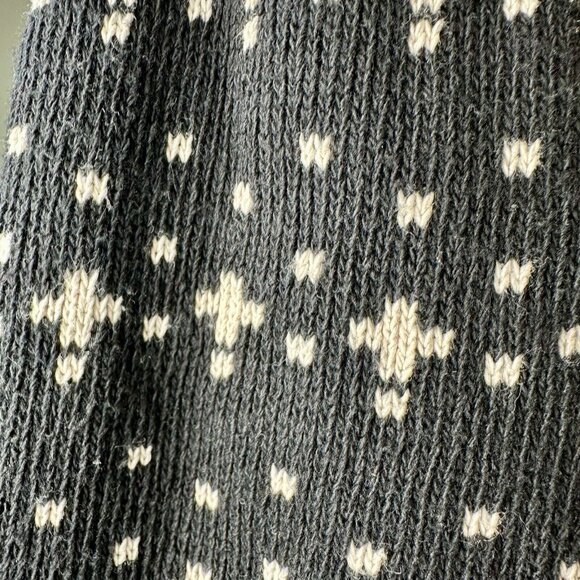 ANYBODY Collection Owl Sweater Women’s Lg Black/Tan Open Front Long Sleeve READ* - Picture 7 of 15